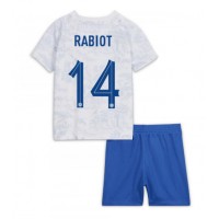Francuska Adrien Rabiot #14 Gostujuci Dres za djecu SP 2022 Kratak Rukav (+ Kratke hlače)